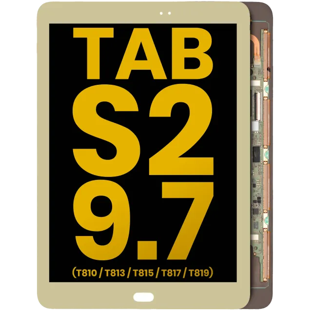 OLED displej bez rámečku pro Samsung Galaxy Tab S2 9.7" (2015) (T810 / T813 / T815 / T817 / T819) (repasovaný) (zlatá)