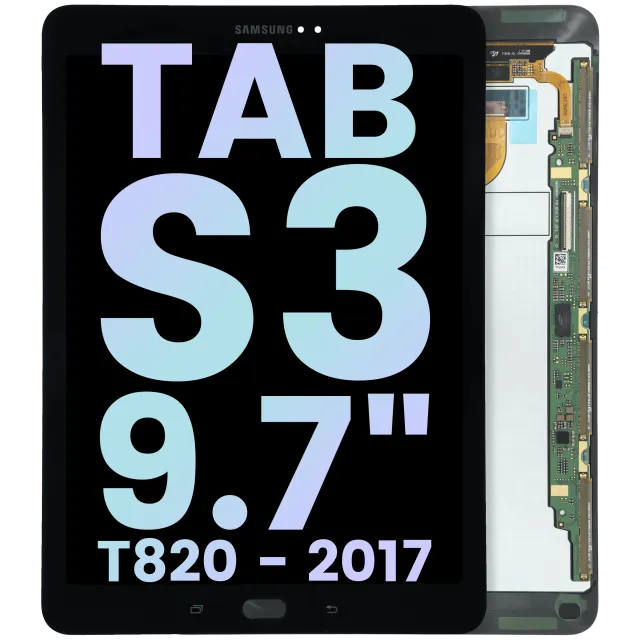 LCD displej bez rámečku pro Samsung Galaxy Tab S3 9.7" (T820) (Service Pack) (černá)