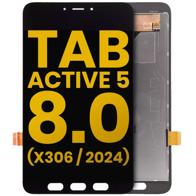 LCD displej bez rámečku pro Samsung Galaxy Tab Active 5 8.0" (2024) (X306 / X300 / X308) (repasovaný) (černá)