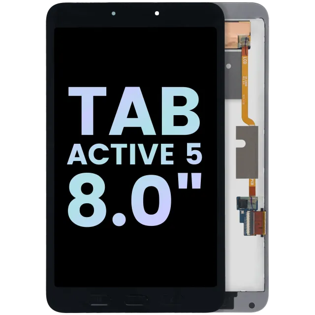 LCD displej bez rámečku pro Samsung Galaxy Tab Active 5 8.0" (2024) (Service Pack) (černá)