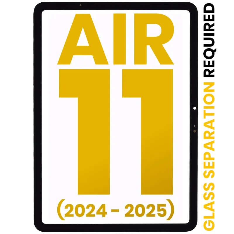 Přední sklo pro iPad Air 11" (2024) / Air 11" (2025) (nutné oddělení skla) (Premium) (všechny barvy)