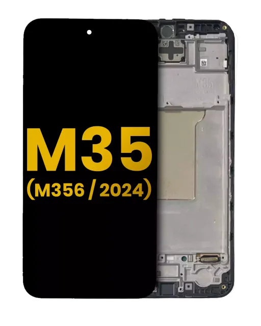 OLED displej s rámečkem pro Samsung Galaxy M35 (M356 / 2024) (repasovaný) (černá)