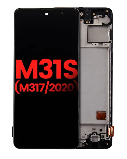 OLED displej s rámečkem pro Samsung Galaxy M31S (M317 / 2020) (Aftermarket Plus) (všechny barvy)
