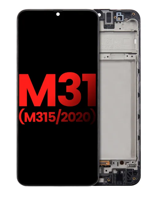OLED displej s rámečkem pro Samsung Galaxy M31 (M315 / 2020) (Aftermarket Plus) (všechny barvy)