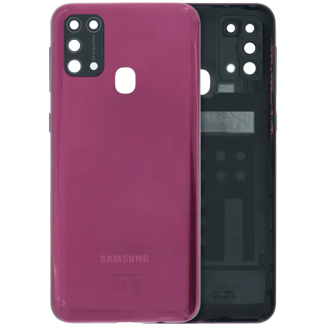 Zadní kryt se sklíčkem kamery pro Samsung Galaxy M31 (M315 / 2020) (Service Pack) (červená)