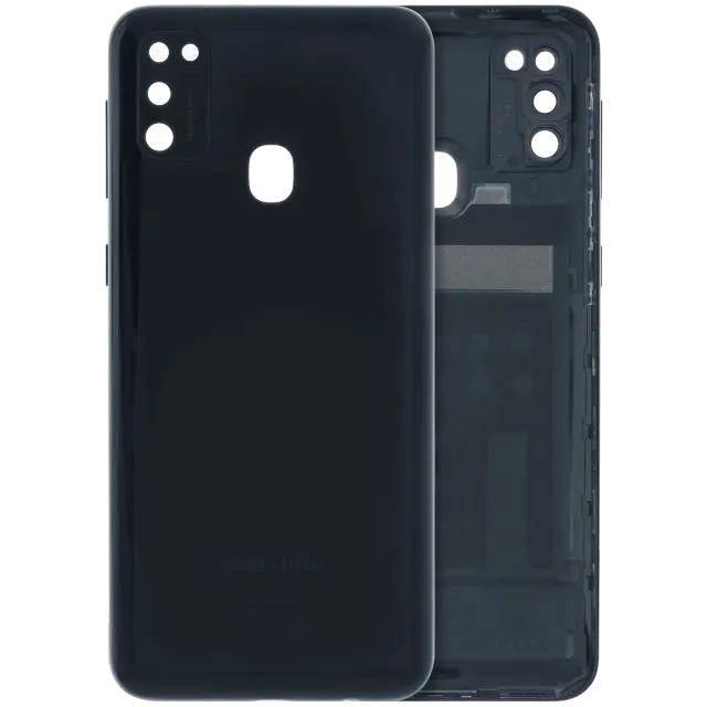Zadní kryt se sklíčkem kamery pro Samsung Galaxy M21 (M215 / 2020) (Service Pack) (černá)