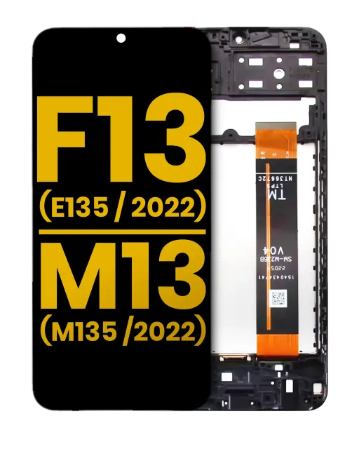 LCD displej s rámečkem pro Samsung Galaxy F13 (E135 / 2022) / M13 (M135 / 2022) (repasovaný) (všechny barvy)