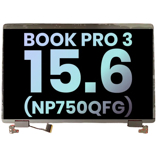 Kompletní LCD displej pro Samsung Galaxy Book 3 Pro 15.6" (NP750QFG Series) (Service Pack) (černá)