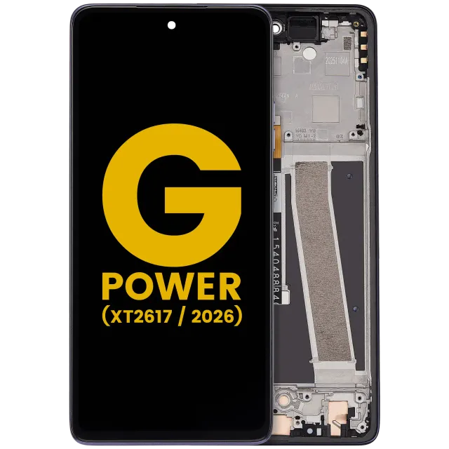 LCD displej s rámečkem pro Motorola Moto G Power 5G (XT2617 / 2026) (repasovaný) (Evening Blue)