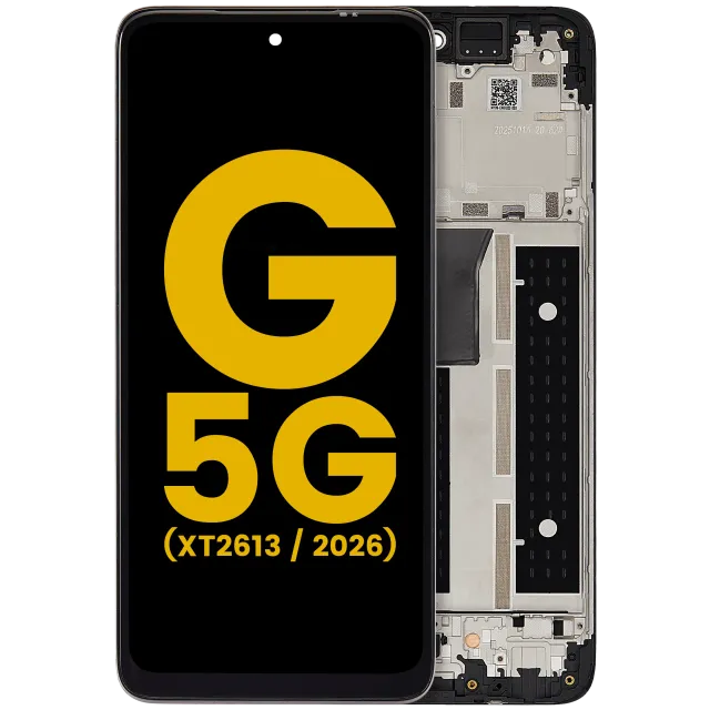 LCD displej s rámečkem pro Motorola Moto G 5G (XT2613 / 2026) (repasovaný) (všechny barvy)