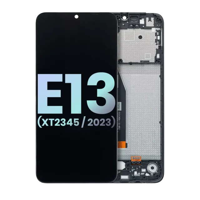 LCD displej s rámečkem pro Motorola Moto E13 (XT2345 / 2023) (originál OEM) (všechny barvy)