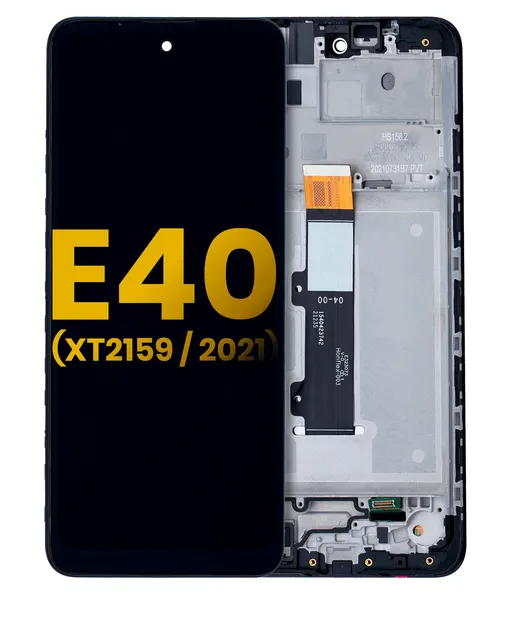 LCD displej s rámečkem pro Motorola Moto E40 (XT2159 / 2021) (repasovaný) (všechny barvy)