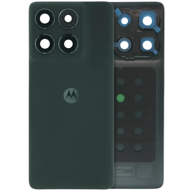Zadní sklo s kovový držák ring pro Motorola Moto Edge (XT2519 / 2025) (Premium) (Deep Forest)