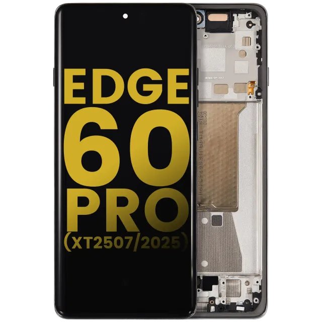 OLED displej s rámečkem pro Motorola Edge 60 Pro (XT2507 / 2025) (repasovaný) (Shadow)