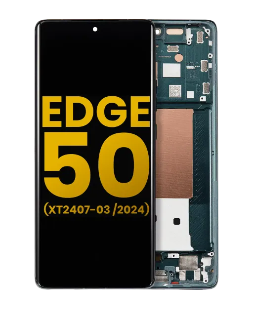 OLED displej s rámečkem pro Motorola Moto Edge 50 (XT2407-3 / 2024) (repasovaný) (Jungle Green)