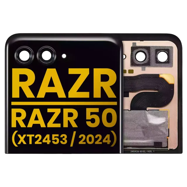 Vnější OLED bez rámečku pro Motorola Razr 2024 / Razr 50 (XT2453 / 2024) /Razr 2025 / Razr 60 (XT2553 / 2025)/ Razr 2026 / Razr 70 (XT2657 / 2026) (repasovaný) (všechny barvy)