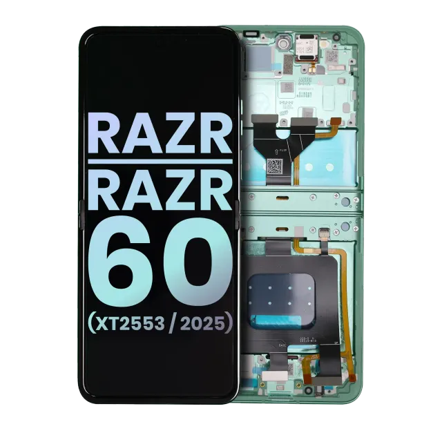 OLED displej s rámečkem pro Motorola Razr / Razr 60 (XT2553 / 2025) (originál OEM) (Spring Bud)