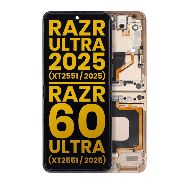 OLED displej s rámečkem pro Motorola Razr Ultra 2025 (XT2551 / 2025) / Razr 60 Ultra (XT2551 / 2025) (repasovaný) (Mountain Trail)