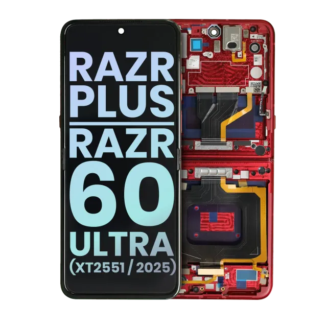 Hlavní OLED pro Motorola Razr Plus / Razr 60 Ultra (XT2551 / 2025) (originál OEM) (Rio Red)