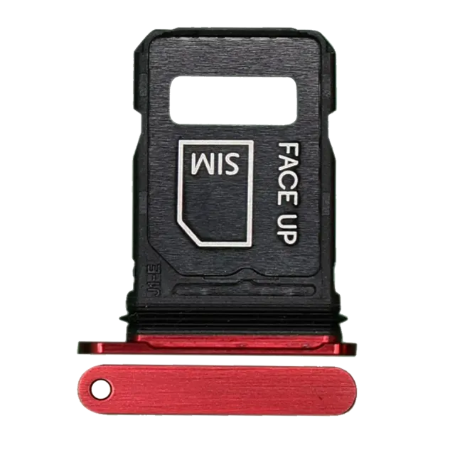 SIM šuplík (jedna SIM) pro Motorola Razr Plus / Razr 60 Ultra (XT2551 / 2025) (originál OEM) (Rio Red)