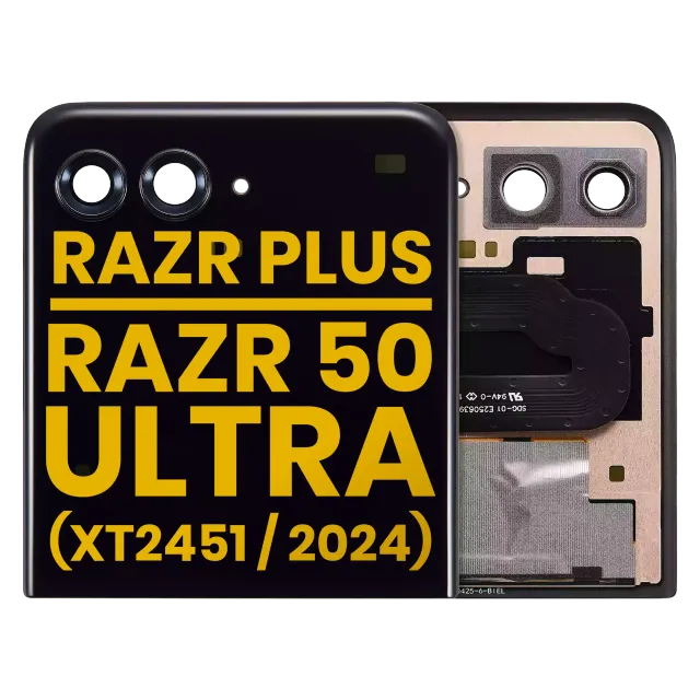 Vnější OLED pro Motorola Razr Plus 2024 / Razr 50 Ultra (XT2451 / 2024) / Razr Plus 2025 (XT2557)/ Razr Plus 2026 (XT2659)/ Razr 70 Plus (XT2659) (repasovaný) (všechny barvy)