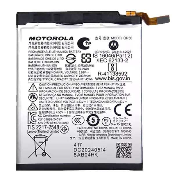 Baterie (hlavní) pro Motorola Razr Plus / Razr 50 Ultra (XT2451 / 2024) / Razr Plus 2025 (XT2557 / 2025) (originál OEM) (QR30)