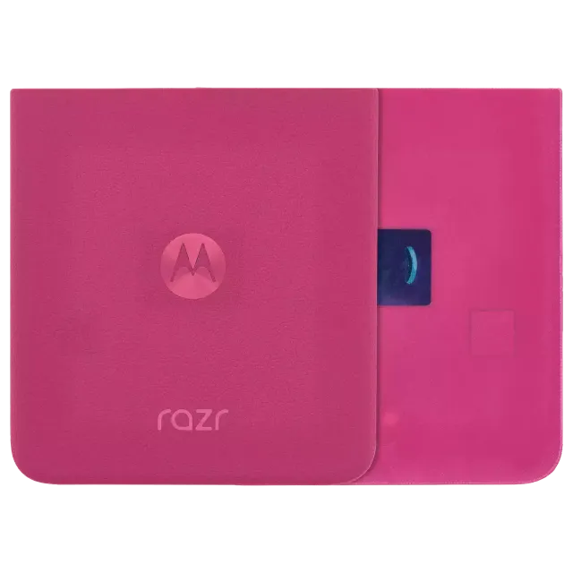 Zadní sklo pro Motorola Razr Plus / Razr 50 Ultra (XT2451 / 2024) / Razr Plus 2025 (XT2557 / 2025) (originál OEM) (Hot Pink)