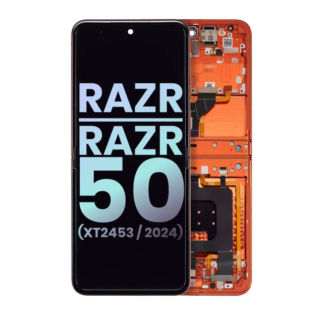Hlavní OLED pro Motorola Razr / Razr 50 (XT2453 / 2024) (originál OEM) (Spritz Orange)