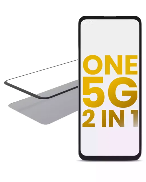 2v1 přední sklo s OCA (předinstalováno) pro Motorola One 5G (XT2075-1 / 2020)