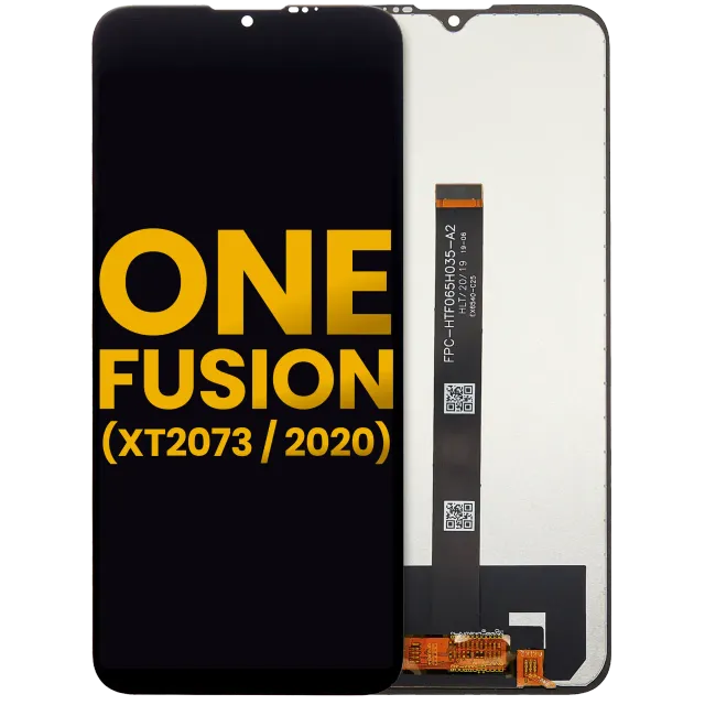 LCD displej bez rámečku pro Motorola One Fusion (XT2073 / 2020) (repasovaný) (černá)