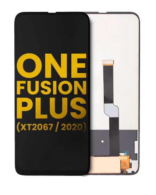 LCD displej bez rámečku pro Motorola One Fusion Plus (XT2067 / 2020) (repasovaný) (černá)