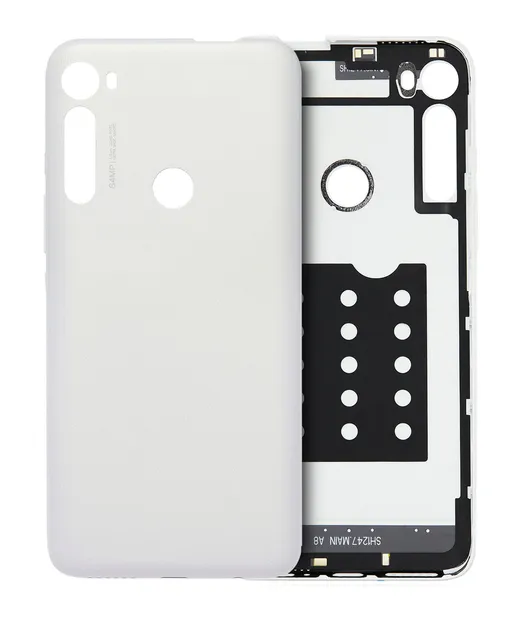 Zadní sklo pro Motorola One Fusion Plus (XT2067 / 2020) (originál OEM) (Moonlight White)