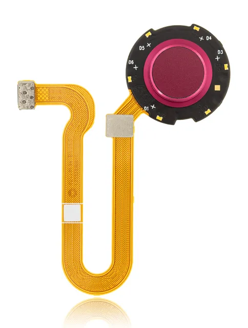Otisků prstů čtečka s flex kabelem pro Motorola One Hyper (XT2027-1 / 2020) (originál OEM) (Magenta)