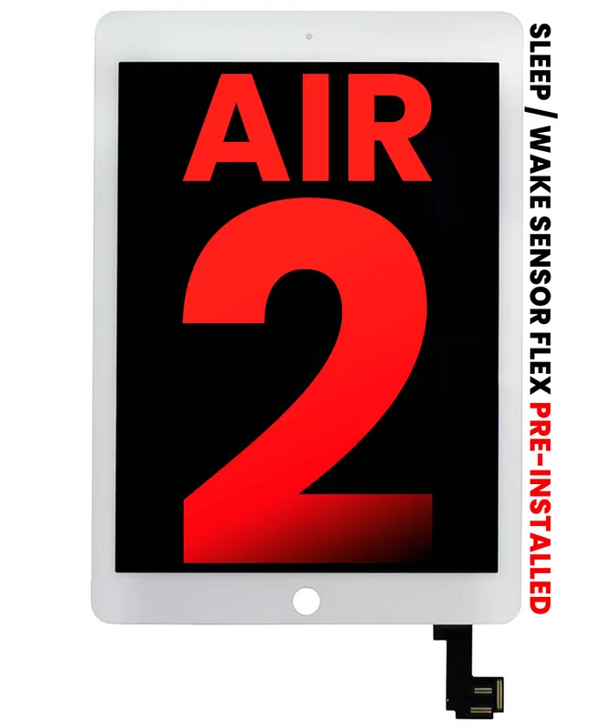 LCD displej s dotykovou vrstvou pro iPad Air 2 (Aftermarket Plus) (bílá)