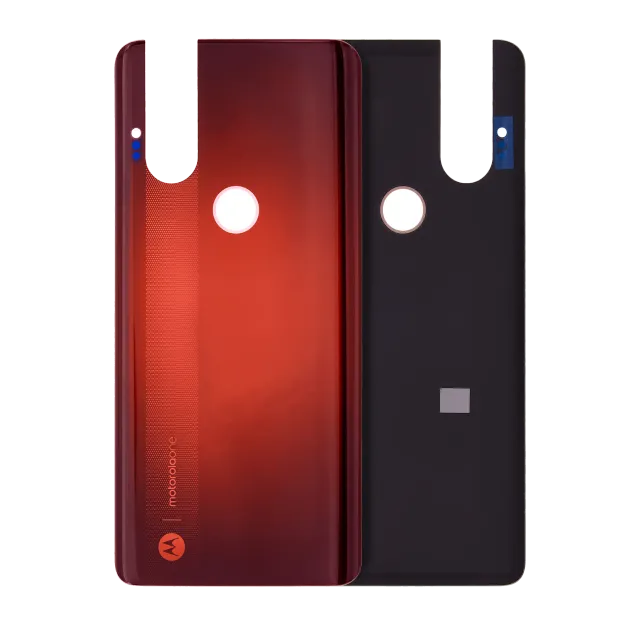 Zadní sklo pro Motorola One Hyper (XT2027-1 / 2020) (originál OEM) (červená)