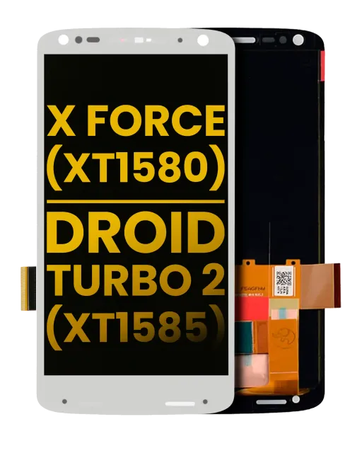 LCD displej bez rámečku pro Motorola Moto X Force (XT1580 / 2015) / Droid Turbo 2 (XT1585 / 2015) (repasovaný) (bílá)