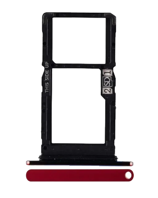 SIM šuplík (Dual Sim) pro Motorola One Hyper (XT2027-1 / 2020) (originál OEM) (Magenta)