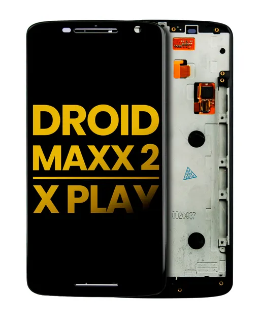 LCD displej s rámečkem pro Motorola Droid Maxx 2 / Moto X Play (XT1561 / XT1562 / XT1563 / XT1565 / 2015) (repasovaný) (černá)