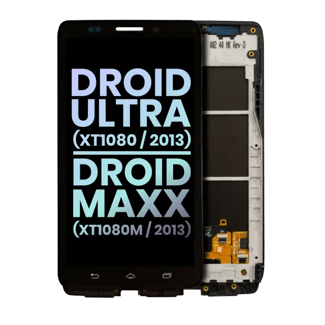 LCD displej s rámečkem pro Motorola Droid Ultra (XT1080 / 2013) / Droid Maxx (XT1080M / 2013) (originál OEM) (černá)