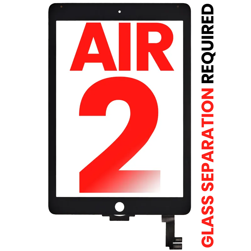 Dotyková vrstva (digitizér) pro iPad Air 2 (předinstalovaná OCA, nutné oddělení skla) (Aftermarket Plus) (černá)