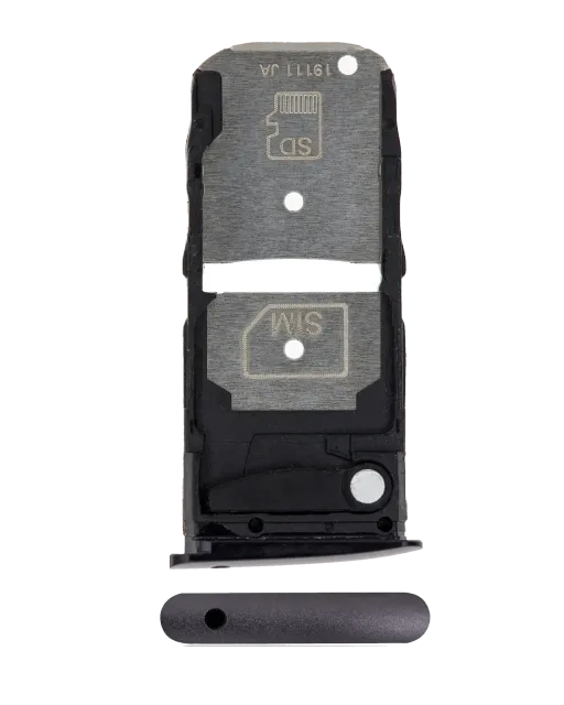 SIM šuplík (jedna SIM) pro Motorola Moto Z4 (XT1980 / 2019) (černá)