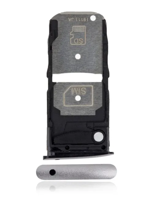 SIM šuplík (jedna SIM) pro Motorola Moto Z4 (XT1980 / 2019) (Frost White)