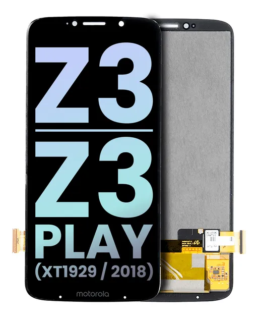 LCD displej bez rámečku pro Motorola Moto Z3 / Moto Z3 Play (XT1929 / 2018) (originál OEM) (černá)