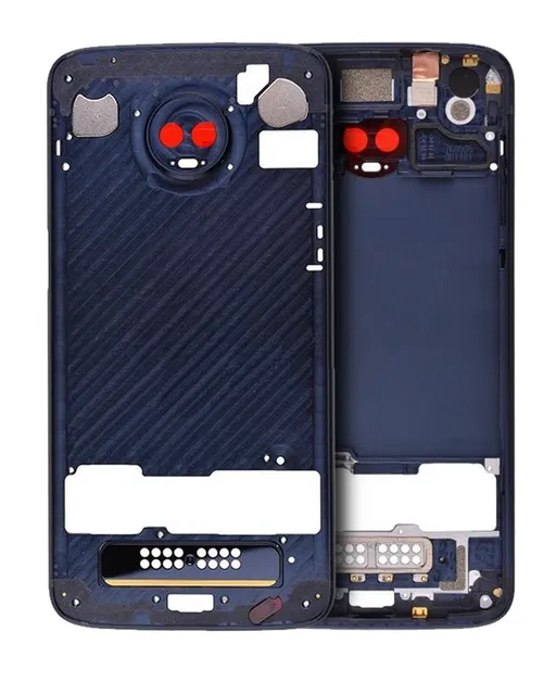 Střední rám (housing) pro Motorola Moto Z3 Play (XT1929-3 / 2018) (originál OEM) (modrá)