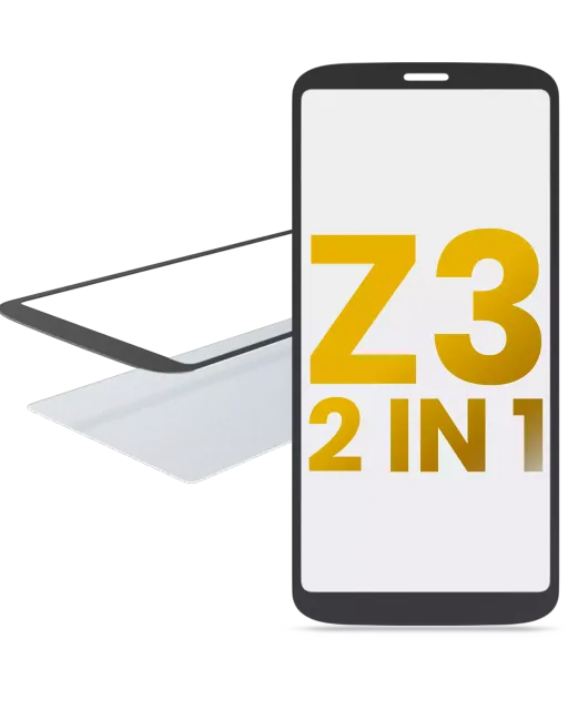 2v1 přední sklo s OCA (předinstalováno) pro Motorola Moto Z3 (XT1929-17 / 2018)