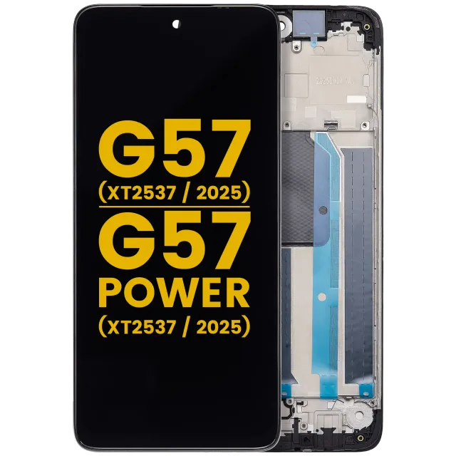 LCD displej s rámečkem pro Motorola Motorola Moto G57 (XT2537 / 2025) / G57 Power 5G (XT2537 / 2025) (repasovaný) (všechny barvy)