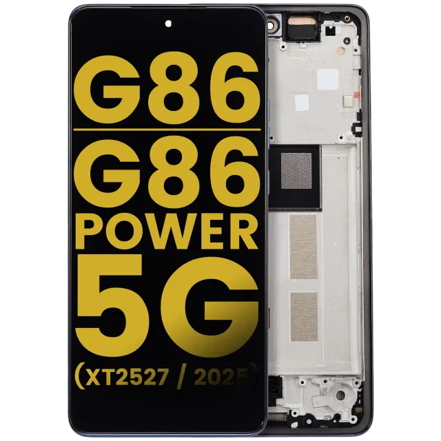 OLED displej s rámečkem pro Motorola Moto G86 / G86 Power 5G (XT2527 / 2025) (repasovaný) (Spellbound)