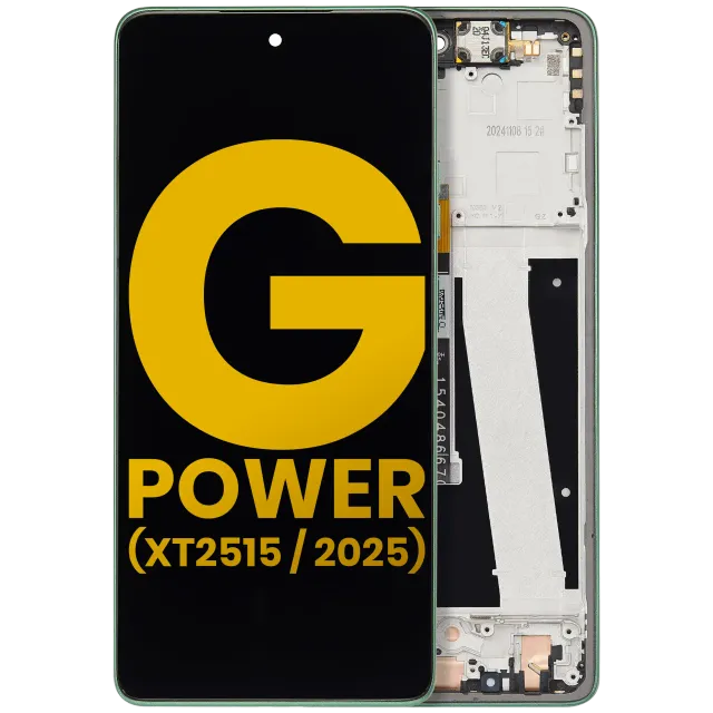 LCD displej s rámečkem pro Motorola Moto G Power 5G (XT2515 / 2025) (repasovaný) (Leaf Green)
