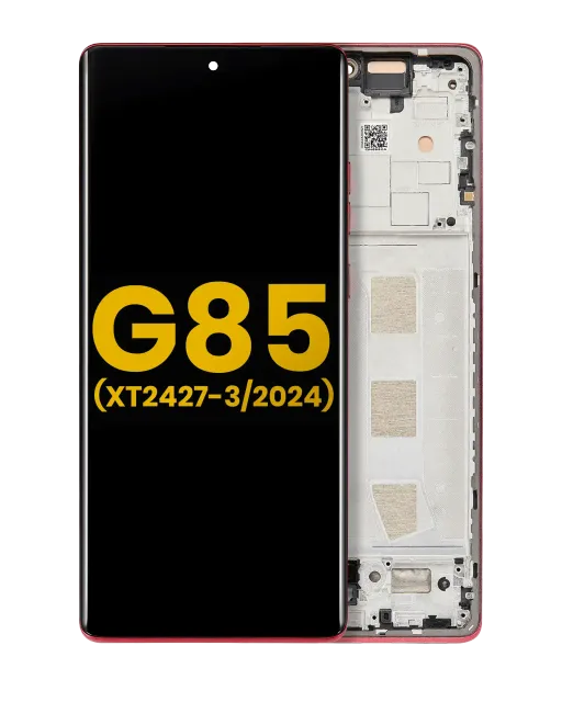 OLED displej s rámečkem pro Motorola Moto G85 (XT2427-3 / 2024) (repasovaný) (Magenta)