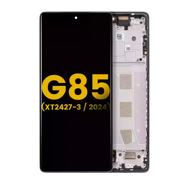 OLED displej s rámečkem pro Motorola Moto G85 (XT2427-3 / 2024) (repasovaný) (Urban Grey)